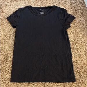 FLX ribbed crew neck athletic Black Women's Tshirt